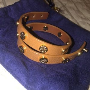 Tory Burch Leather Wrap Bracelet